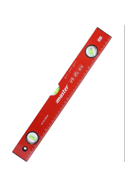 Master Su Terazisi 40 cm Kırmızı Hassas Ölçüm Darbeye Dayanıklı Hız Terazisi ...