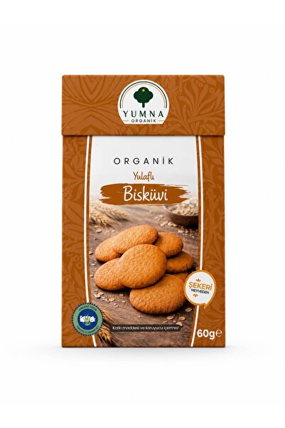 Yumna Organik Organik Sertifikalı Yulaflı Bisküvi 60 Gr.