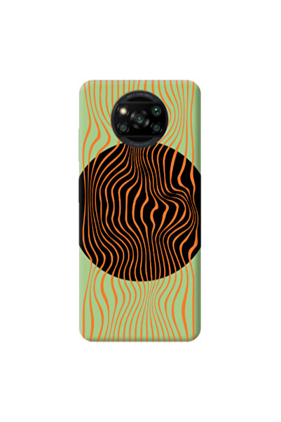 Other Xiaomi Poco X3 /X3 Pro Trapezoidal lines Light Green Colored Silicone T...