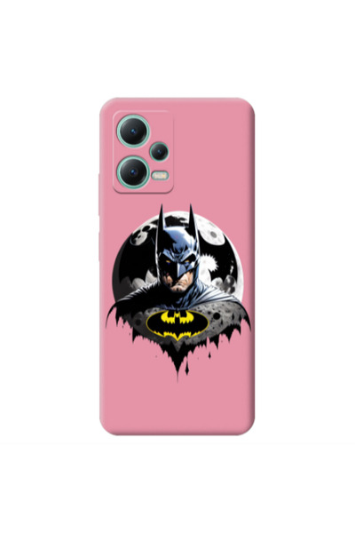 Other Xiaomi Redmi Note 12 Pro 5G Batman 3 Pink Colored Silicone TPU Θήκη
