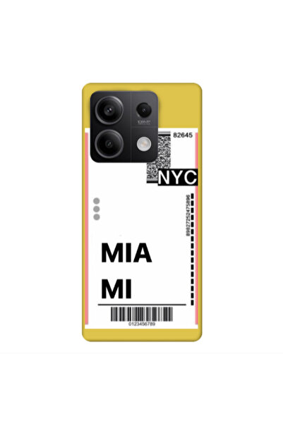 Other Xiaomi Redmi Note 13 5G Miami NYC Yellow Colored Silicone TPU Θήκη