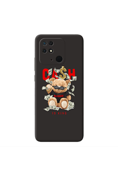 Other Xiaomi Redmi 10C Cash is king Black Colored Silicone TPU Θήκη