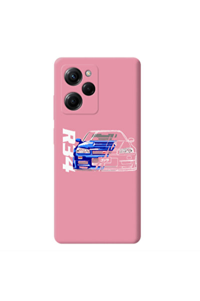 Other Xiaomi Poco X5 Pro Blue R34 Pink Colored Silicone TPU Θήκη