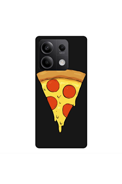 Other Xiaomi Redmi Note 13Pro 5G Pizza Slice Black Colored Silicone TPU Θήκη