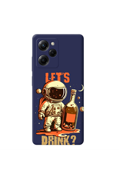 Other Xiaomi Poco X5 Pro Lets drink Dark blue Colored Silicone TPU Θήκη