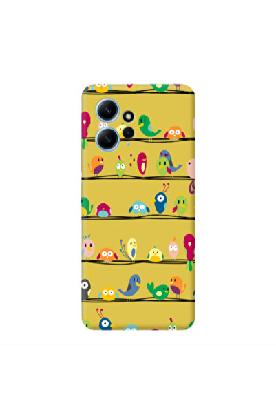 Other Xiaomi Redmi Note 12 4G birds Yellow Colored Silicone TPU Θήκη