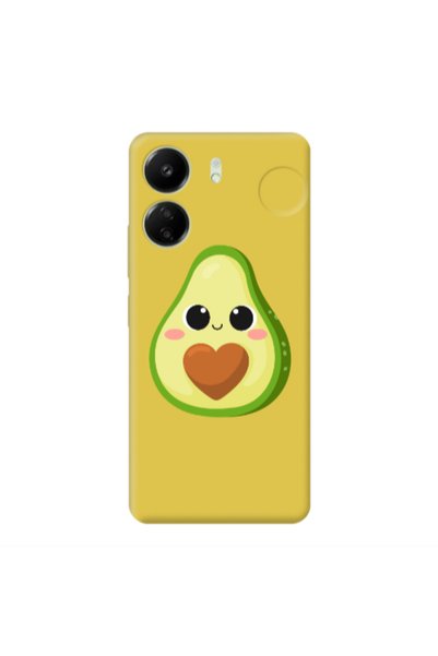 Other Xiaomi Redmi 13C Baby avocado Yellow Colored Silicone TPU Θήκη