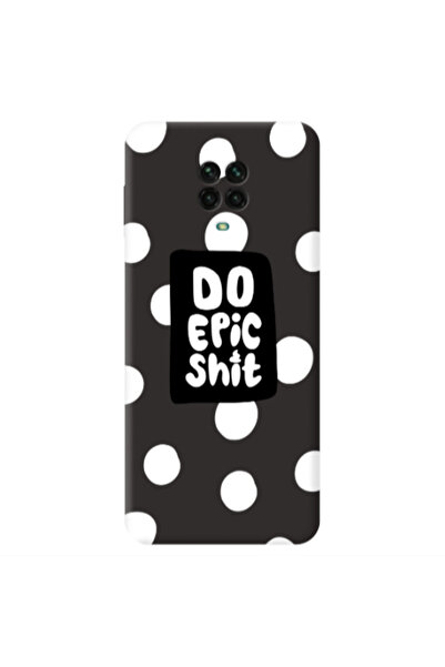 Other Xiaomi Redmi Note 9 Pro Do Epic Shit Black Colored Silicone TPU Θήκη