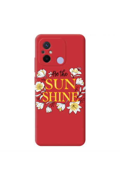 Other Xiaomi Redmi 12C Sun Shine Red Colored Silicone TPU Θήκη