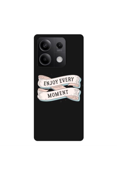 Other Xiaomi Redmi Note 13 5G Enjoy Every Moment 2 Black Colored Silicone TPU...