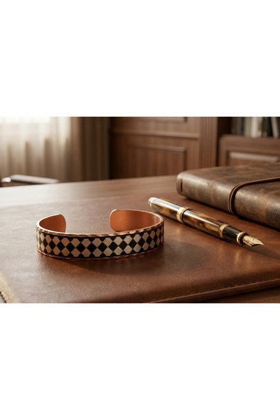 Erol Bakır New Series 2078 Bijouterie Bracelet 100% Handmade Copper
