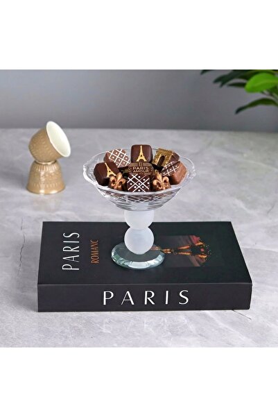 Al Hadaya Mall Crystal Serving Plate Luxurious Design Transparent 14X14X14 cm