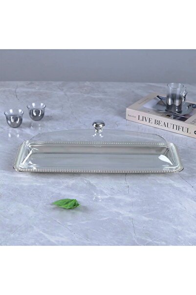 Al Hadaya Mall Stainless Steel Acrylic Cake Stand Serving Tray Luxury Design ...