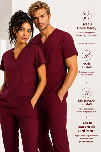 KARGA ÜNİFORMA Lycra Scrubs Medical Uniform, Nurse Doctor Hospital Uniform, M...