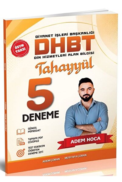 Tahayyül Yayınları Tahayyül DHBT 5 Deneme Çözümlü - Adem Çoban, Mustafa Çoban
