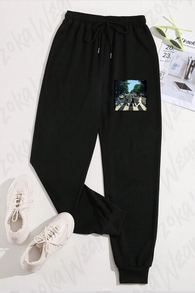 ZOKAWEAR Unisex Beatles Printed Sweatpants