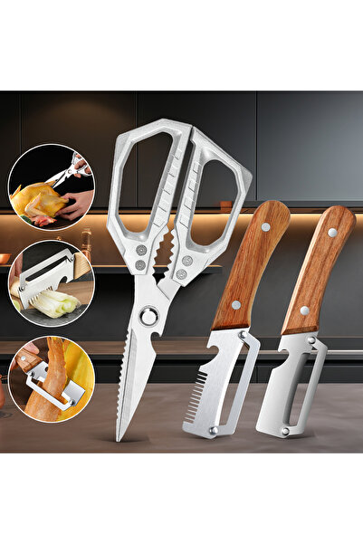Choice 3PCS A Stainless steel kitchen tools for vegetables and fruits, includ...
