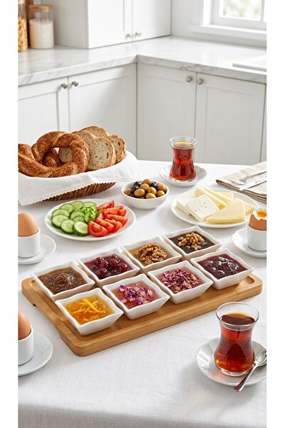 Mebey Home 6’lı Porselen Mini,Sosluk,Reçellik 7.5 cm