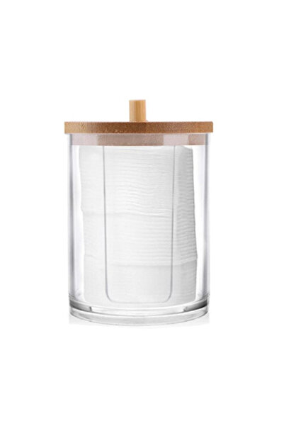 Choice1 B Acrylic Storage Box Bathroom Jar Makeup Organizer Cotton Pads Swab ...