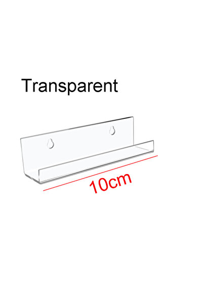 Choice8 transparent-10cm 4Pcs Black Vinyl Record Rack Wall Mounted Acrylic CD...