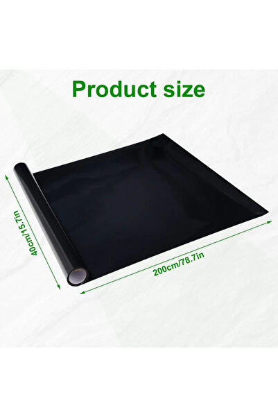 Choice 40x200cm Fish Tank Background Static Cling Black Fish Tank Backdrop Aq...