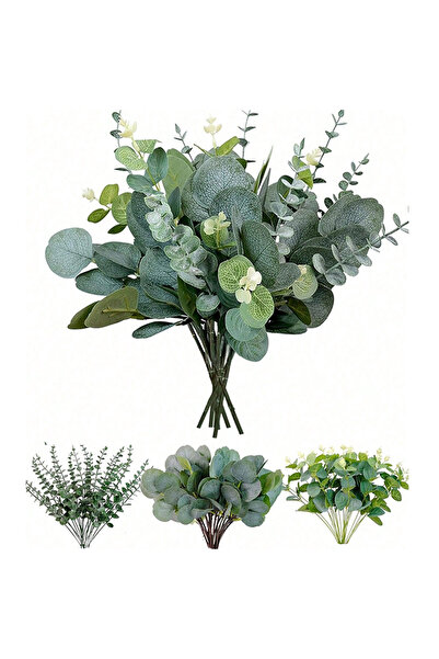 choice2 3Pcs 1 3/6/9Pcs Eucalyptus Artificial Plant Bouquet Fake Plant for Ho...
