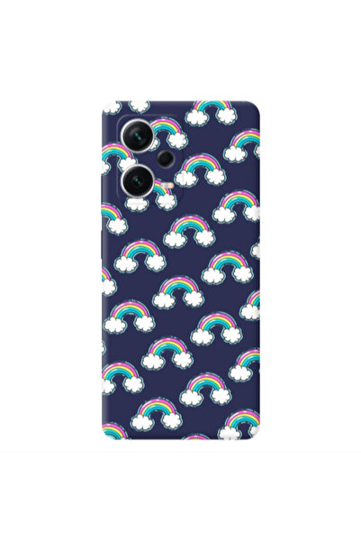 Other Xiaomi Poco X5 Cute rainbows Dark blue Colored Silicone TPU Θήκη