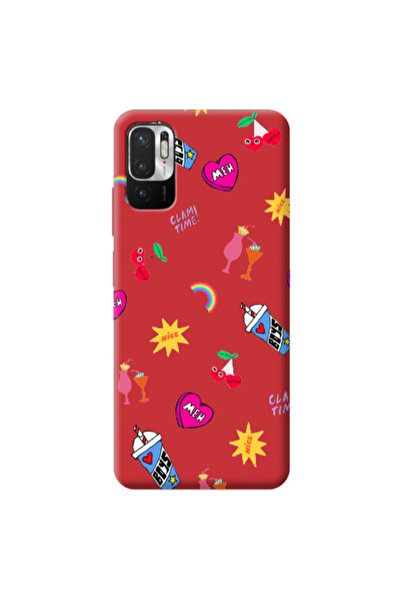 Other Xiaomi Redmi Note 10 Pro 5G glam time Red Colored Silicone TPU Θήκη