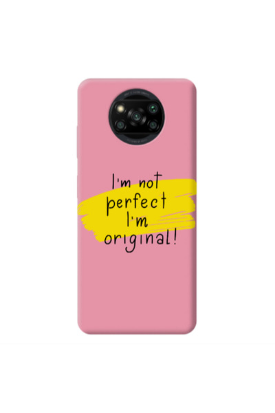 Other Xiaomi Poco X3 /X3 Pro I m not perfect Pink Colored Silicone TPU Θήκη