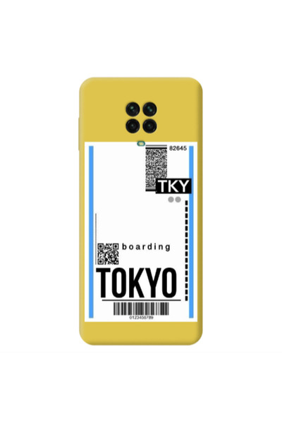Other Xiaomi Redmi Note 9 Pro Tokyo Boarding Yellow Colored Silicone TPU Θήκη