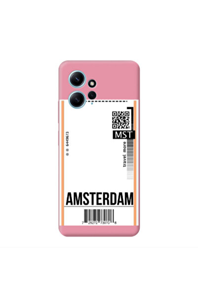 Other Xiaomi Redmi Note 12 4G Amsterdam Travel More Pink Colored Silicone TPU...