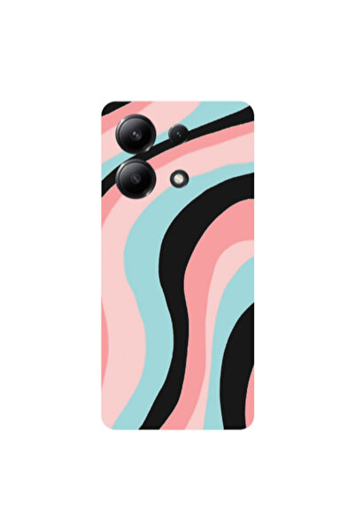 Other Xiaomi Redmi Note 13 4G Colored lines Black Colored Silicone TPU Θήκη
