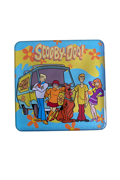 Yaya Dizayn Scooby Doo Temalı Premium Ahşap Gövdeli Sert Epoksi Kare Bardak A...