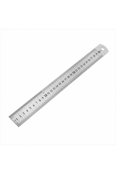 Generic مسطرة معدن مقاس 30 سم