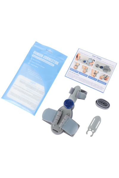 Choice GRAY Adjustable Knob Bunion Corrector Hallux Valgus Brace 180° Rotatab...