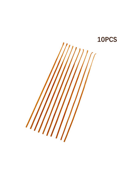 Choice 10PCS 【10Pcs Bamboo Spoon Ear Pick Tool Polishing Round Bamboo Handle ...