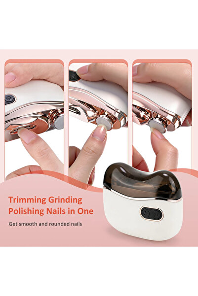 Choice Electric Nail Clipper 2 in 1 Trimmer and Polisher 2 Speed Safety Nail ...
