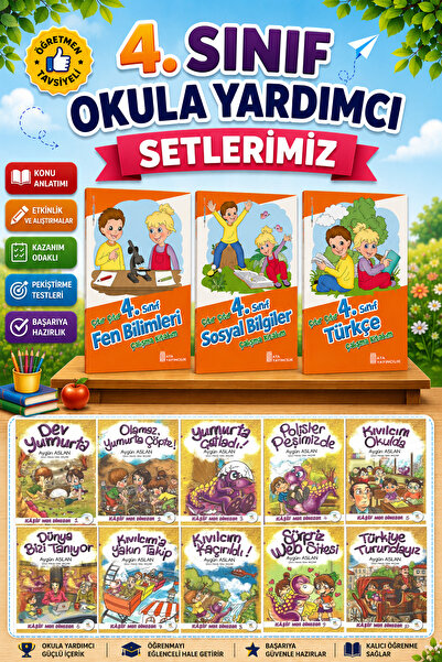 5 Renk Yayınları 4.Sınıf Çıtır Çıtır Türkçe + Fen Bilimleri + Sosyal Bilgiler...