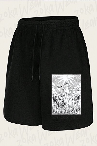ZOKAWEAR Unisex Aot Rise of the Beasts Design Printed Shorts