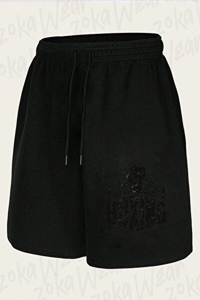 ZOKAWEAR Unisex Boxing Design Printed Shorts