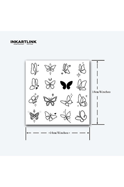 Choice XT-A008 Simple Butterfly Temporary Tattoo,Lasts To 15 Days New Technol...