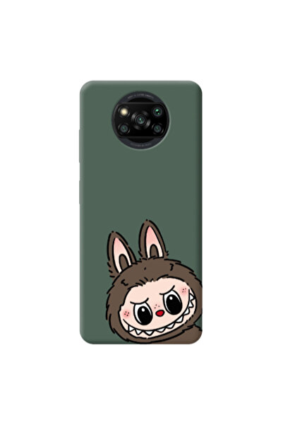 Other Xiaomi Poco X3 Pro Labubu7 Dark Green Colored Silicone TPU Θήκη
