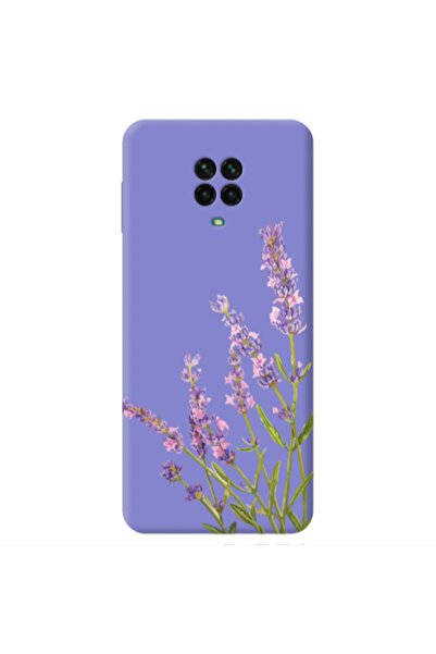 Other Xiaomi Redmi Note 9 Pro Flowers 8 Purple Colored Silicone TPU Θήκη