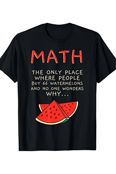 23 nisan A Funny Graphic Tee Featuring Math Watermelons, Highlighting The Uni...