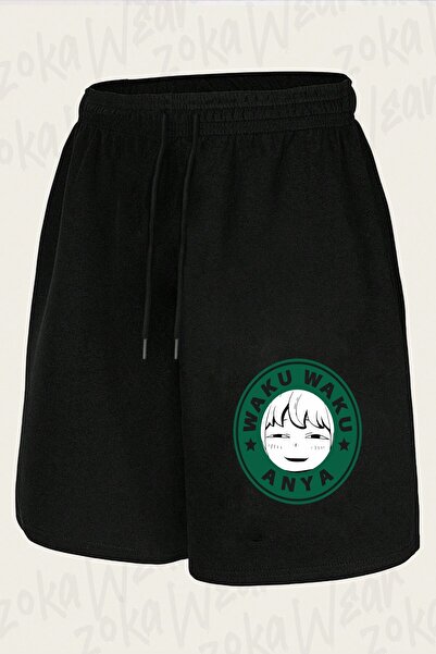 ZOKAWEAR Unisex Spy X Family Anya Forger (Waku Waku) Design Printed Shorts