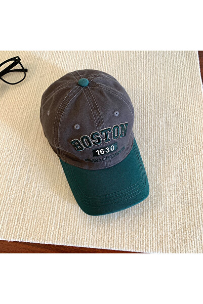 Choice4 Adjustable Gray Dark green 1pc unisex Letter print Baseball Cap,Distr...