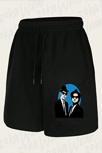 ZOKAWEAR Unisex σορτς με στάμπα Blues Brothers