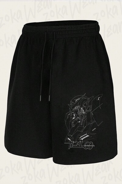 ZOKAWEAR Unisex Gundam 00 Exia Bust Design Printed Shorts