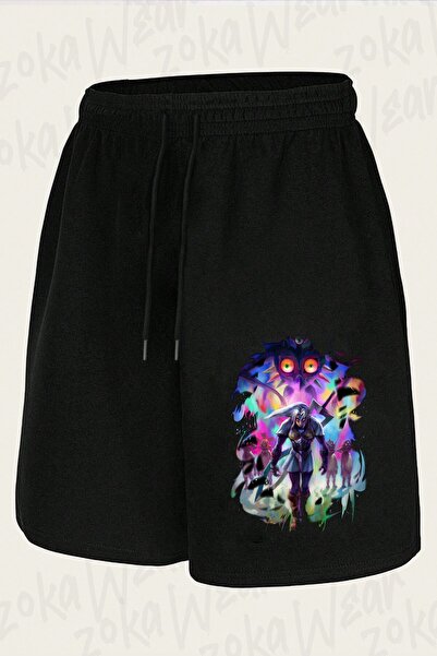 ZOKAWEAR Unisex šorti sa printom dizajna iz igre Majora: Legenda o Zeldi