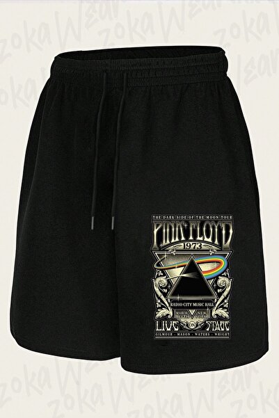 ZOKAWEAR Unisex Carnegie Hall Pink Floyd Design Printed Shorts